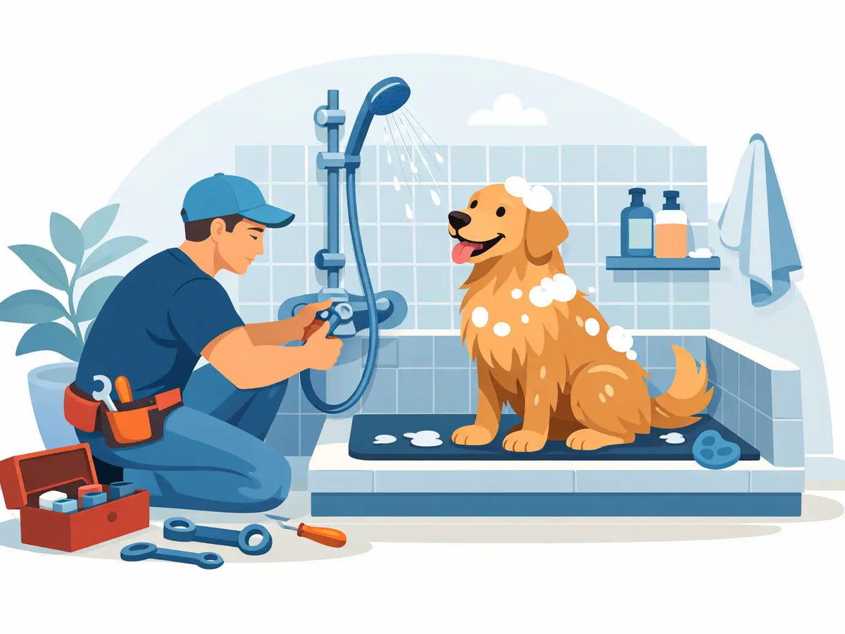 How to Install a Home Dog Wash Station Safely