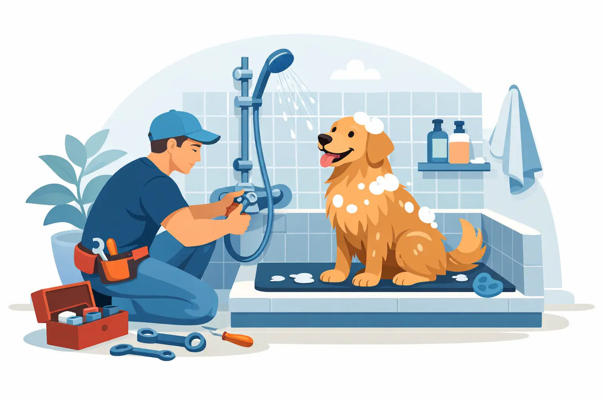 How to Install a Home Dog Wash Station Safely