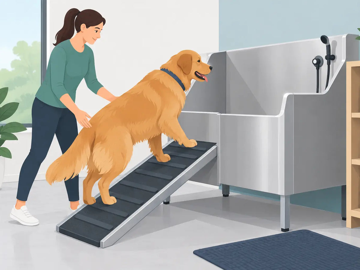 Safe Large Dog Entry Guide for Home Wash Stations