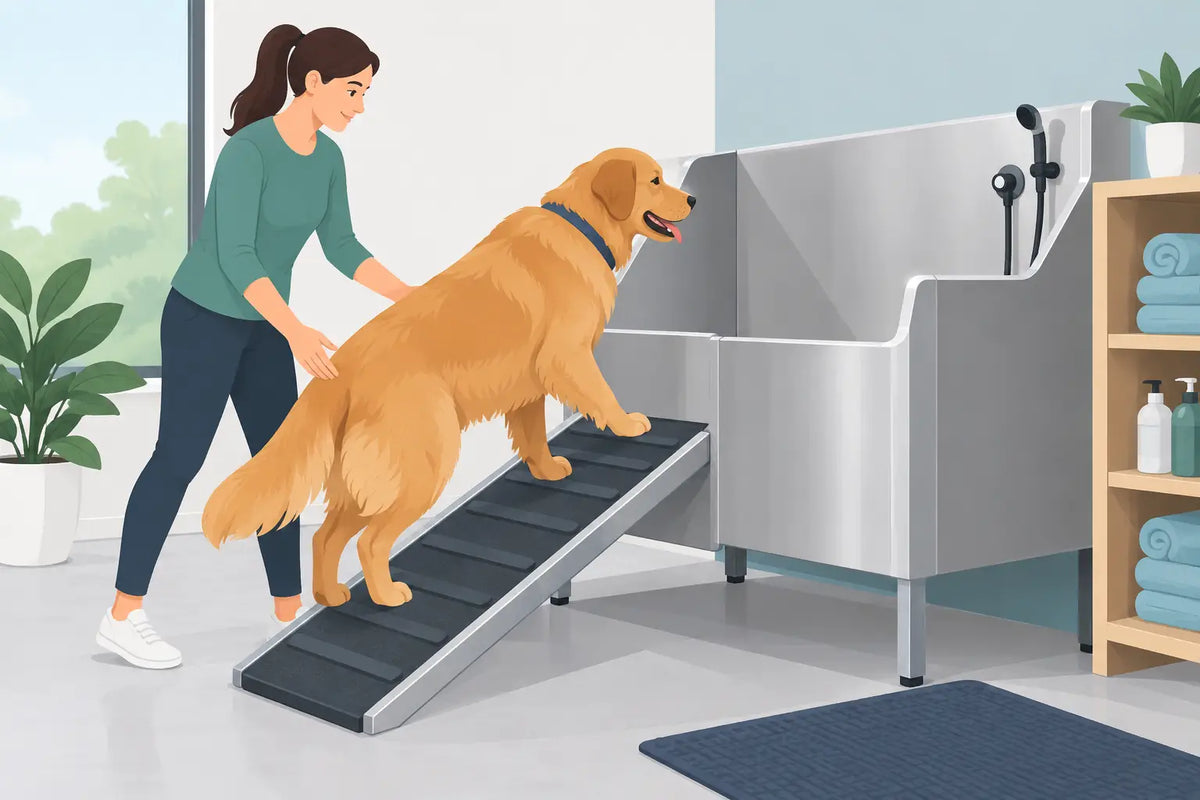 Safe Large Dog Entry Guide for Home Wash Stations