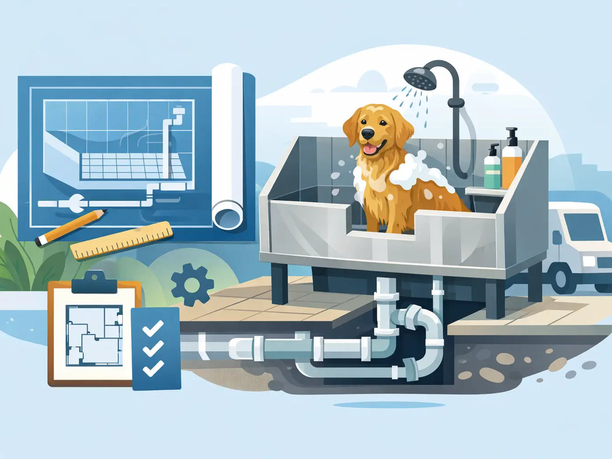 Dog Wash Station Drainage: Plan It Before Delivery